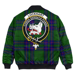 Clan Lockhart Modern Tartan Crest Bomber Jacket CE31 Lockhart Modern Tartan Tartan Bomber Jacket