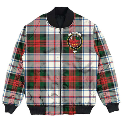 Clan MacDuff Dress Modern Tartan Crest Bomber Jacket