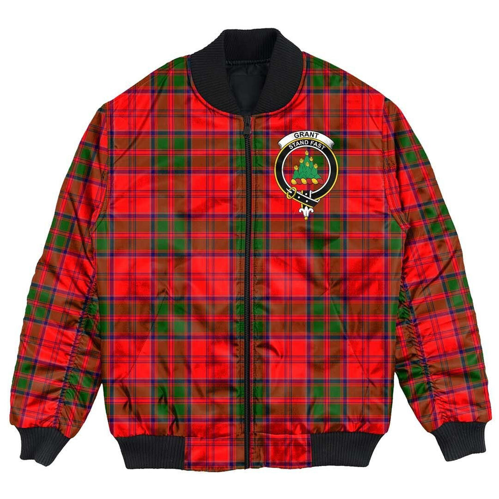 Clan Grant Modern Tartan Crest Bomber Jacket WQ52 Grant Modern Tartan Tartan Bomber Jacket