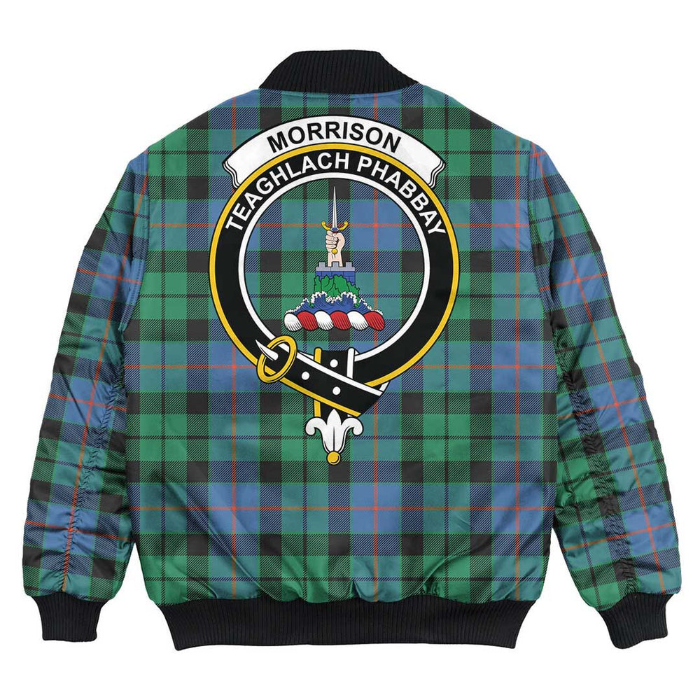 Clan Morrison Ancient Tartan Crest Bomber Jacket JI91 Morrison Ancient Tartan Tartan Bomber Jacket