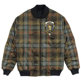 Clan Stewart Hunting Weathered Tartan Crest Bomber Jacket LR89 Stewart Hunting Weathered Tartan Tartan Bomber Jacket