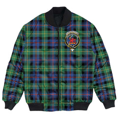 Clan Farquharson Ancient Tartan Crest Bomber Jacket TM34 Farquharson Ancient Tartan Tartan Bomber Jacket
