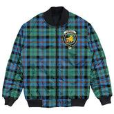 Clan Campbell of Cawdor Ancient Tartan Crest Bomber Jacket EK73 Campbell of Cawdor Ancient Tartan Tartan Bomber Jacket