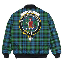 Clan Lyon Tartan Crest Bomber Jacket UL47 Lyon Clan Tartan Tartan Bomber Jacket