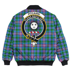 Clan Pitcairn Hunting Tartan Crest Bomber Jacket BQ67 Pitcairn Hunting Tartan Tartan Bomber Jacket