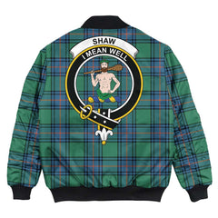 Clan Shaw Ancient Tartan Crest Bomber Jacket FX28 Shaw Ancient Tartan Tartan Bomber Jacket