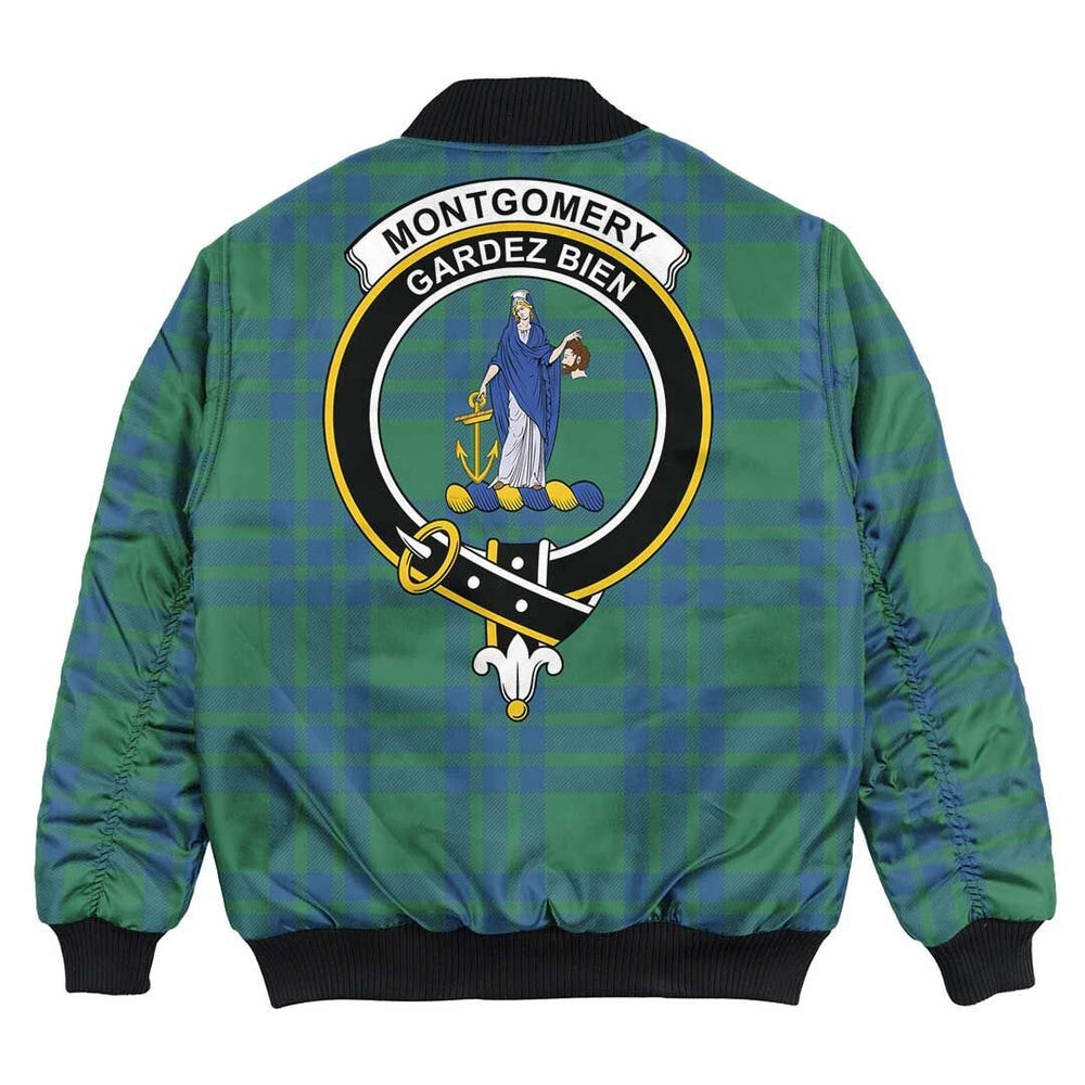 Clan Montgomery Ancient Tartan Crest Bomber Jacket QE34 Montgomery Ancient Tartan Tartan Bomber Jacket