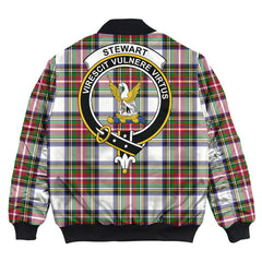 Clan Stewart Dress Modern Tartan Crest Bomber Jacket XK89 Stewart Dress Modern Tartan Tartan Bomber Jacket