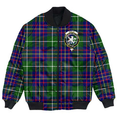 Clan Inglis Modern Tartan Crest Bomber Jacket EH62 Inglis Modern Tartan Tartan Bomber Jacket