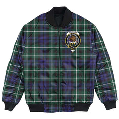 Clan Graham of Montrose Modern Tartan Crest Bomber Jacket VP70 Graham of Montrose Modern Tartan Tartan Bomber Jacket