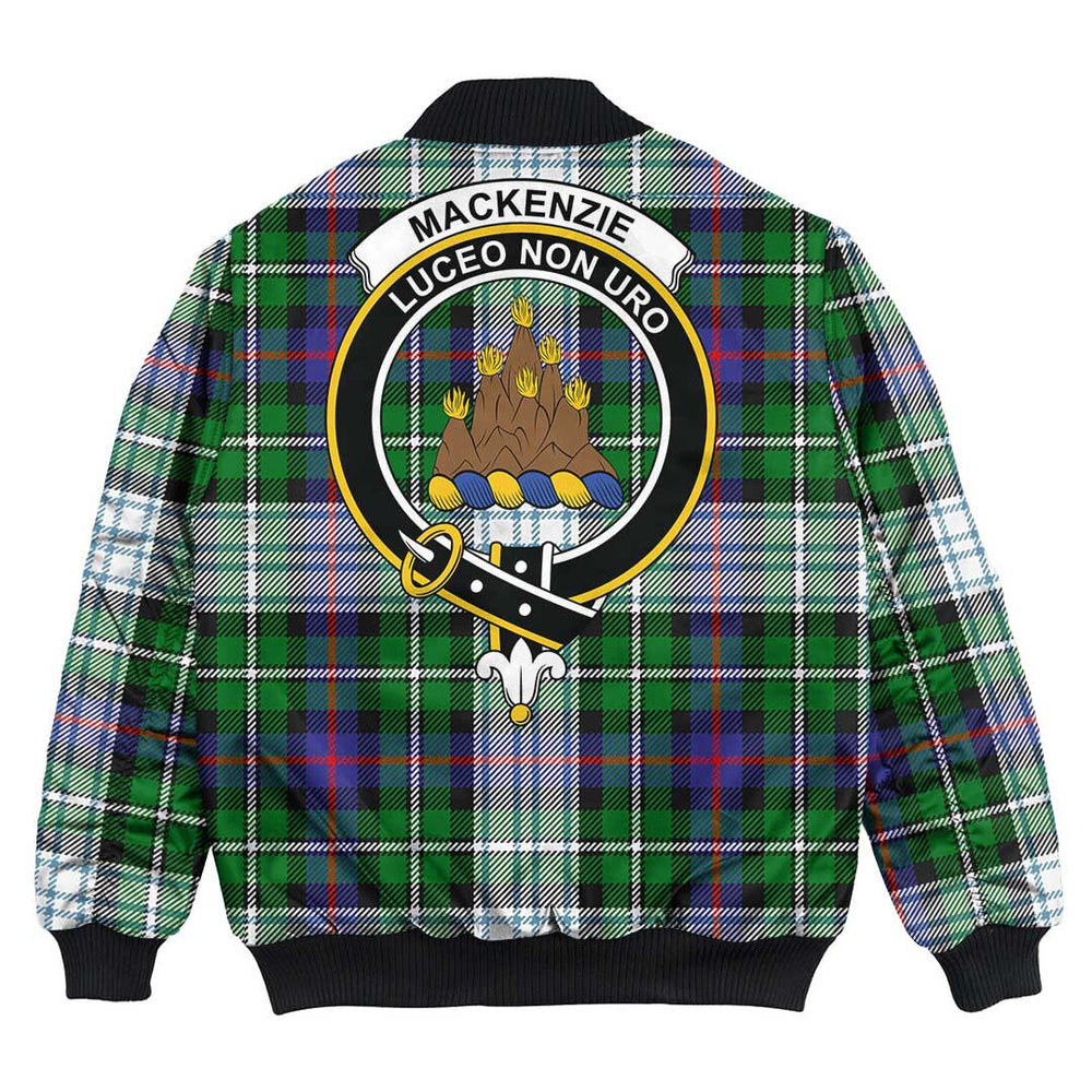 Clan MacKenzie Dress Modern Tartan Crest Bomber Jacket YP85 MacKenzie Dress Modern Tartan Tartan Bomber Jacket