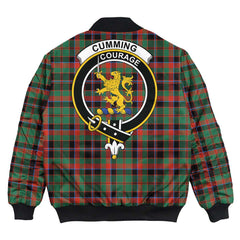 Clan Cumming Hunting Ancient Tartan Crest Bomber Jacket XJ47 Cumming Hunting Ancient Tartan Tartan Bomber Jacket