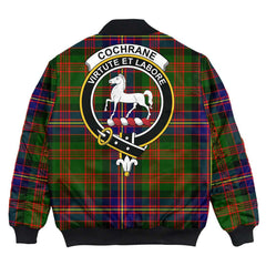 Clan Cochrane Modern Tartan Crest Bomber Jacket YG83 Cochrane Modern Tartan Tartan Bomber Jacket