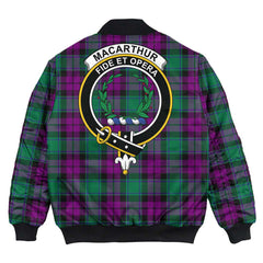 Clan MacArthur ? Milton Tartan Crest Bomber Jacket RE29 MacArthur ? Milton Tartan Tartan Bomber Jacket