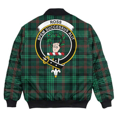 Clan Ross Hunting Modern Tartan Crest Bomber Jacket KS16 Ross Hunting Modern Tartan Tartan Bomber Jacket