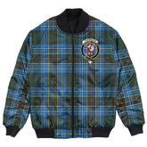 Clan Cockburn Modern Tartan Crest Bomber Jacket NA32 Cockburn Modern Tartan Tartan Bomber Jacket