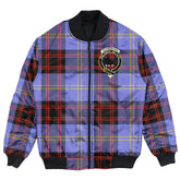 Clan Rutherford Tartan Crest Bomber Jacket MS24 Rutherford Tartan Tartan Bomber Jacket