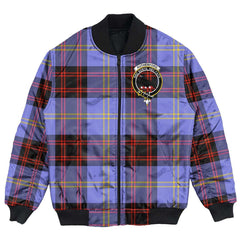 Clan Rutherford Tartan Crest Bomber Jacket MS24 Rutherford Tartan Tartan Bomber Jacket