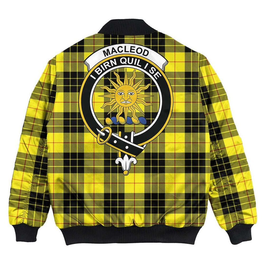Clan MacLeod of Lewis Modern Tartan Crest Bomber Jacket FR10 MacLeod of Lewis Modern Tartan Tartan Bomber Jacket