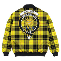 Clan MacLeod of Lewis Modern Tartan Crest Bomber Jacket FR10 MacLeod of Lewis Modern Tartan Tartan Bomber Jacket