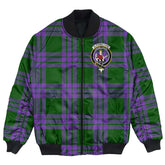Clan Elphinstone Tartan Crest Bomber Jacket FD70 Elphinstone Tartan Tartan Bomber Jacket