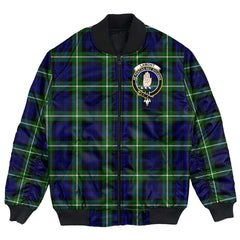 Clan Lamont Modern Tartan Crest Bomber Jacket IO80 Lamont Modern Tartan Tartan Bomber Jacket