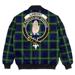 Clan Lamont Modern Tartan Crest Bomber Jacket IO80 Lamont Modern Tartan Tartan Bomber Jacket