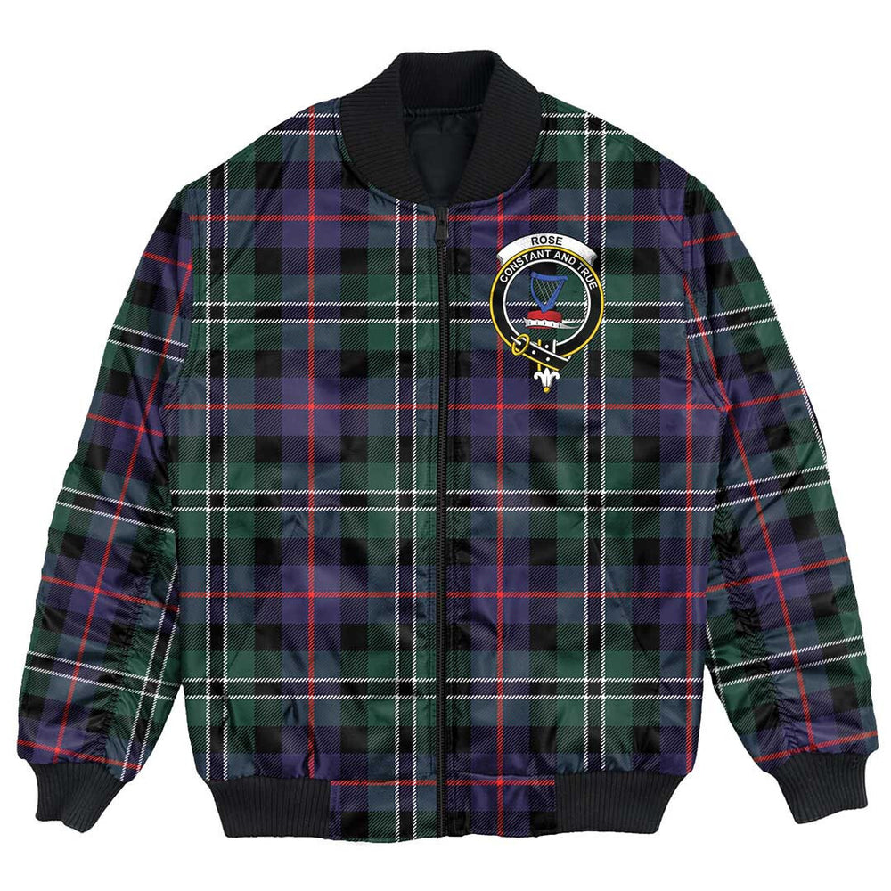 Clan Rose Hunting Modern Tartan Crest Bomber Jacket QZ70 Rose Hunting Modern Tartan Tartan Bomber Jacket