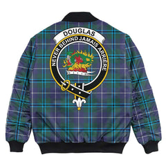 Clan Douglas Modern Tartan Crest Bomber Jacket EV88 Douglas Modern Tartan Tartan Bomber Jacket