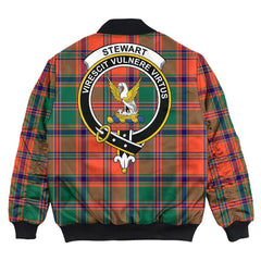 Clan Stewart of Appin Ancient Tartan Crest Bomber Jacket EW45 Stewart of Appin Ancient Tartan Tartan Bomber Jacket