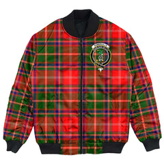 Clan Somerville Modern Tartan Crest Bomber Jacket ZY75 Somerville Modern Tartan Tartan Bomber Jacket