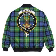 Clan Gordon Old Ancient Tartan Crest Bomber Jacket GK17 Gordon Old Ancient Tartan Tartan Bomber Jacket