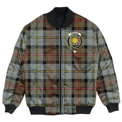 Clan MacLeod of Harris Weathered Tartan Crest Bomber Jacket JH84 MacLeod of Harris Weathered Tartan Tartan Bomber Jacket