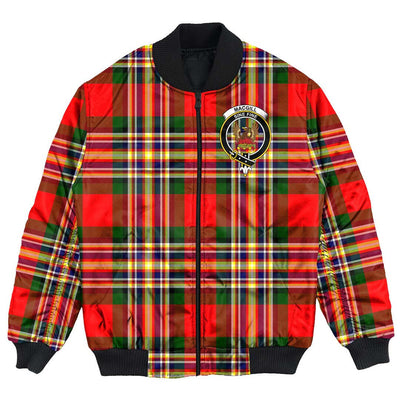 Clan MacGill Modern Tartan Crest Bomber Jacket