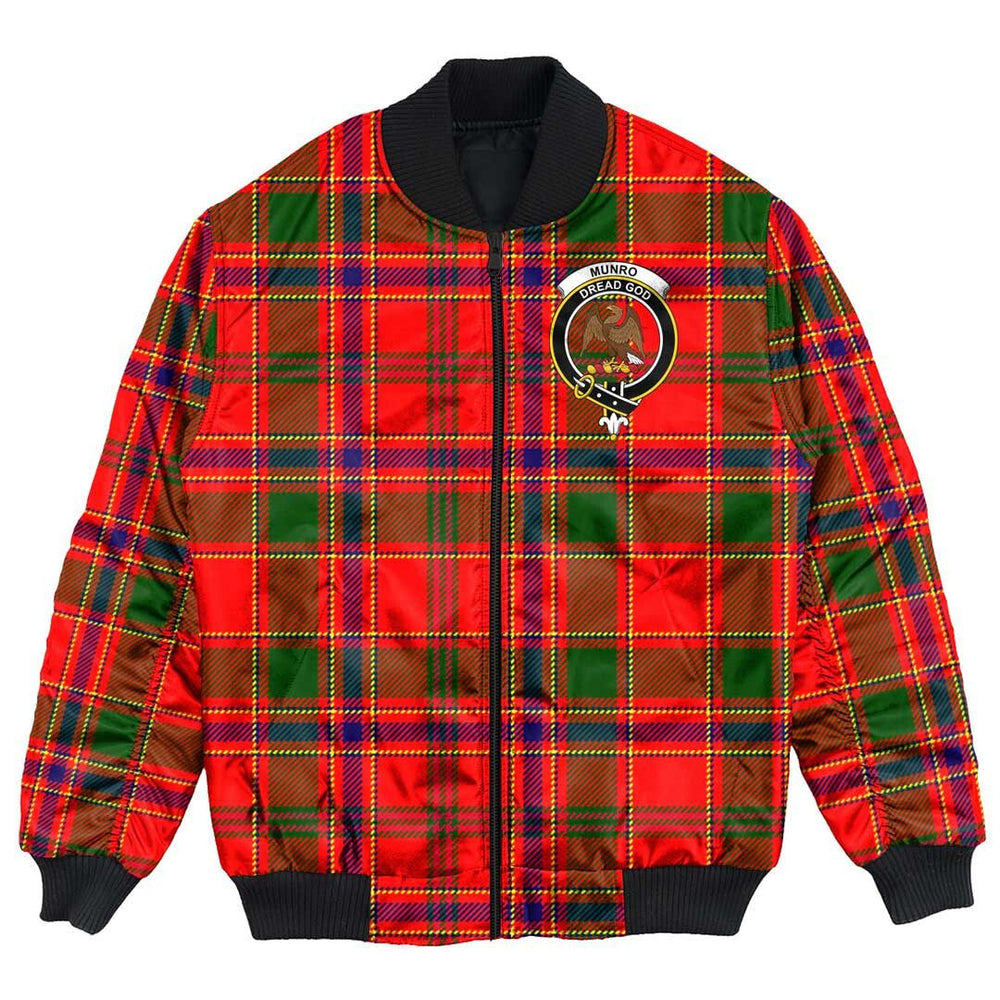 Clan Munro Modern Tartan Crest Bomber Jacket YP18 Munro Modern Tartan Tartan Bomber Jacket