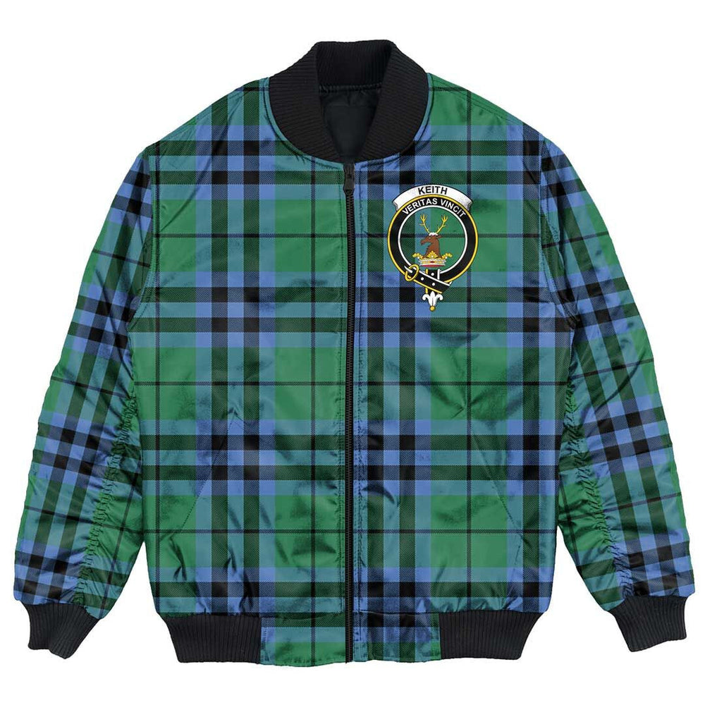 Clan Keith Ancient Tartan Crest Bomber Jacket CG33 Keith Ancient Tartan Tartan Bomber Jacket