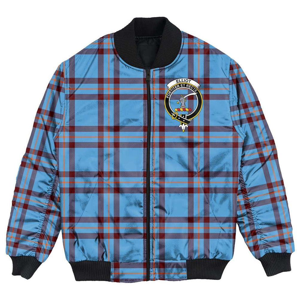 Clan Elliot Ancient Tartan Crest Bomber Jacket ZD30 Elliot Ancient Tartan Tartan Bomber Jacket