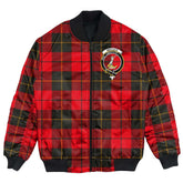 Clan Wallace Weathered Tartan Crest Bomber Jacket OO85 Wallace Weathered Tartan Tartan Bomber Jacket