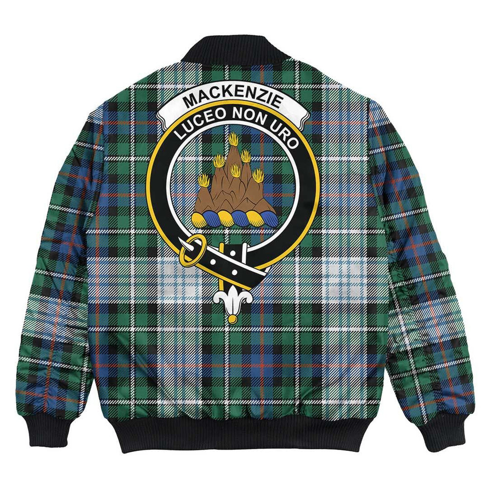 Clan MacKenzie Dress Ancient Tartan Crest Bomber Jacket JA32 MacKenzie Dress Ancient Tartan Tartan Bomber Jacket