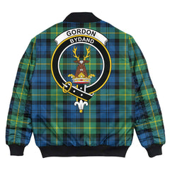 Clan Gordon Ancient Tartan Crest Bomber Jacket YQ64 Gordon Ancient Tartan Tartan Bomber Jacket