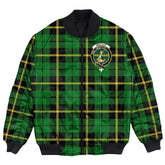 Clan Wallace Hunting Green Tartan Crest Bomber Jacket VC44 Wallace Hunting Green Tartan Tartan Bomber Jacket