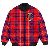 Clan Hamilton Modern Tartan Crest Bomber Jacket AC82 Hamilton Modern Tartan Tartan Bomber Jacket