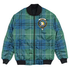 Clan Oliphant Ancient Tartan Crest Bomber Jacket DN83 Oliphant Ancient Tartan Tartan Bomber Jacket