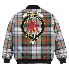 Clan MacDuff Dress Ancient Tartan Crest Bomber Jacket NK63 MacDuff Dress Ancient Tartan Tartan Bomber Jacket
