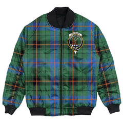 Clan Davidson Ancient Tartan Crest Bomber Jacket ZA53 Davidson Ancient Tartan Tartan Bomber Jacket