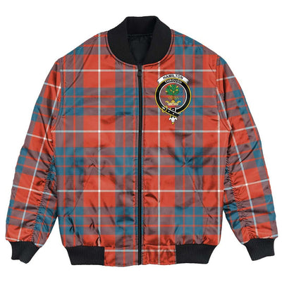 Clan Hamilton Ancient Tartan Crest Bomber Jacket IT53