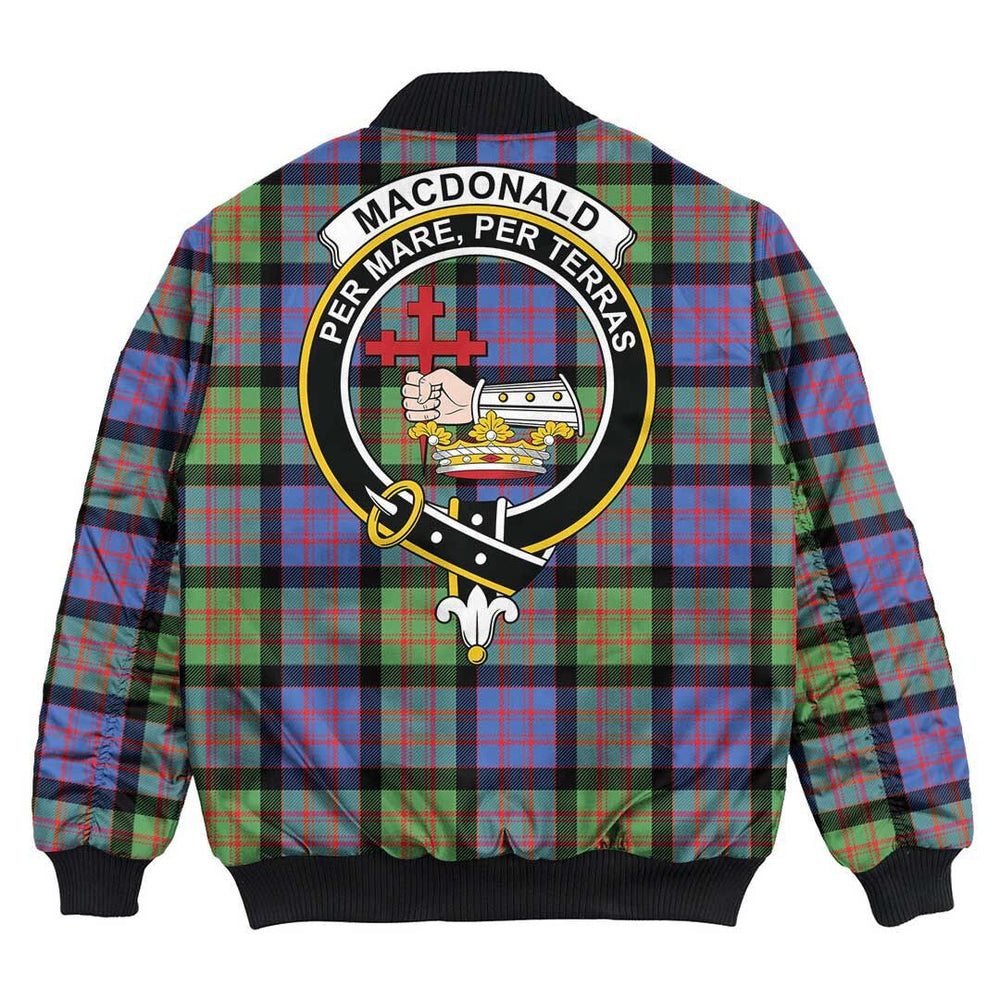 Clan MacDonald Ancient Tartan Crest Bomber Jacket ID28 MacDonald Ancient Tartan Tartan Bomber Jacket