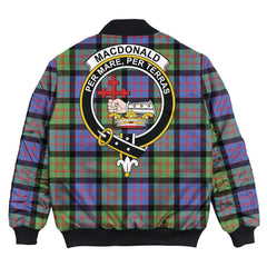 Clan MacDonald Ancient Tartan Crest Bomber Jacket ID28 MacDonald Ancient Tartan Tartan Bomber Jacket