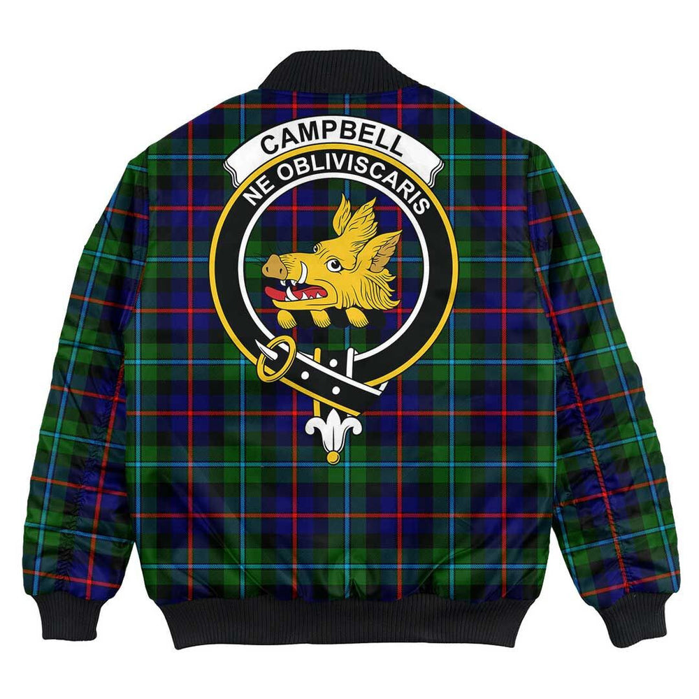 Clan Campbell of Cawdor Modern Tartan Crest Bomber Jacket IY13 Campbell of Cawdor Modern Tartan Tartan Bomber Jacket
