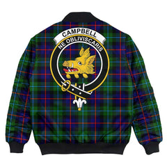 Clan Campbell of Cawdor Modern Tartan Crest Bomber Jacket IY13 Campbell of Cawdor Modern Tartan Tartan Bomber Jacket